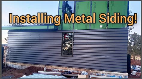 how to put metal siding on a house utube|how to install metal wainscoting.